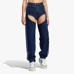 Adidas Originals Women's Dark Blue IVY PARK DENIM CHAPS HF8382